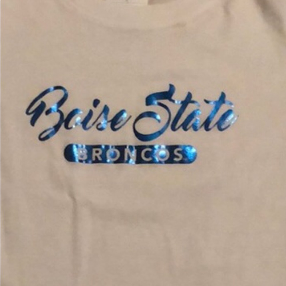 Boise state white t-shirt size small